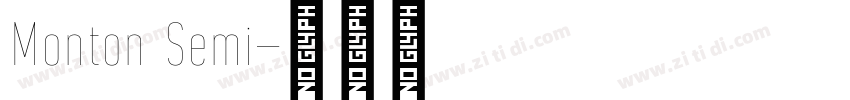 Monton Semi字体转换